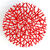 Objeto de pared "Maze Round Red" (2025) (pieza única)