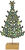 Decorative object "Christmas Tree - Emerald Christmas"
