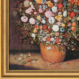 Bild "Blumenstrauß" (um 1607), gerahmt von Jan Brueghel d. Ä.