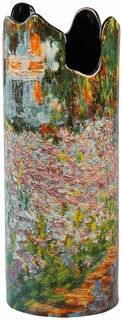 Porzellanvase "Irisbeet in Monets Garten" von Claude Monet