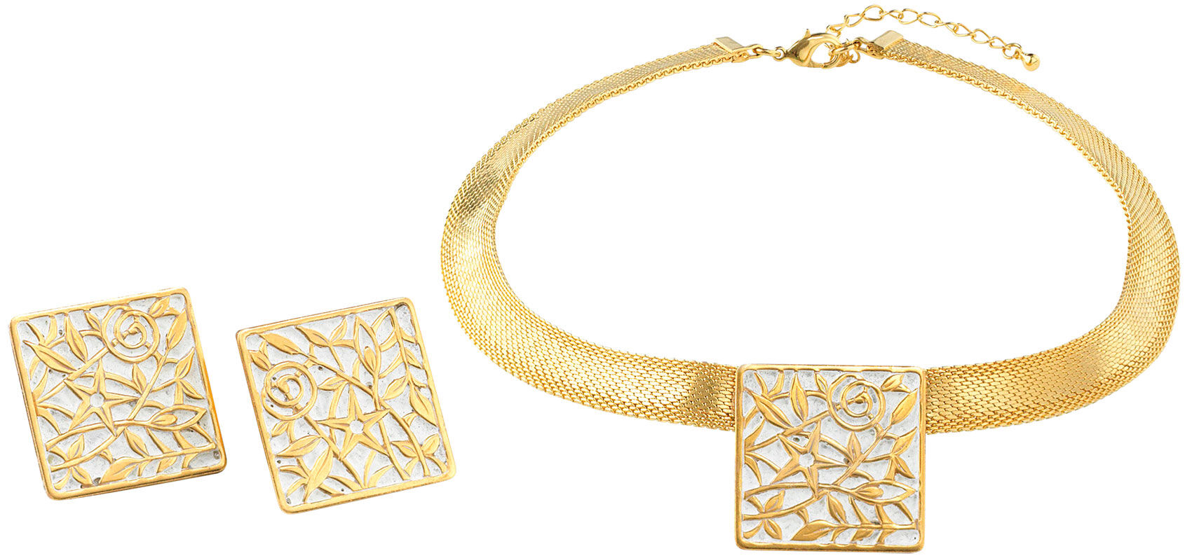 Schmuckset "Blumen des Jugendstils" - nach Gustav Klimt von Petra Waszak
