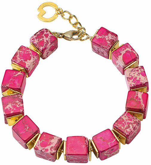 Bracelet "Happy Pink" (rose joyeux) von Petra Waszak