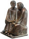 Rzeźba "Czytający mnisi III" (1932), redukcja w brązie autorstwa Ernst Barlach