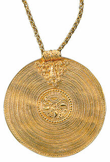 Pendant "Bracteate from Gotland" with necklace