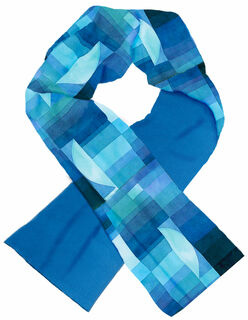 Men’s scarf "Blue" - after Paul Klee