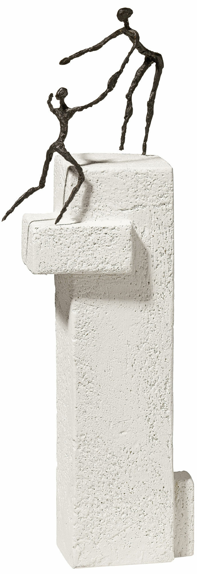 Sculptuur "Verder komen als partners", brons op gegoten steen von Luise Kött-Gärtner