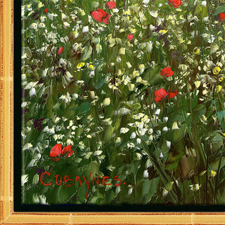 Picture "Champ de coquelicots", framed by Jean-Claude Cubaynes