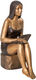 Scultura "Donna che legge", bronzo di SIME