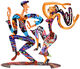 Scultura a cavalletto bifacciale "Danzatrici" di David Gerstein