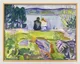 Tableau "Printemps (Amants au bord de la mer)" (1911-13), encadré de Edvard Munch