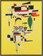 Bild "Die gelbe Leinwand" (1938), gerahmt von Wassily Kandinsky