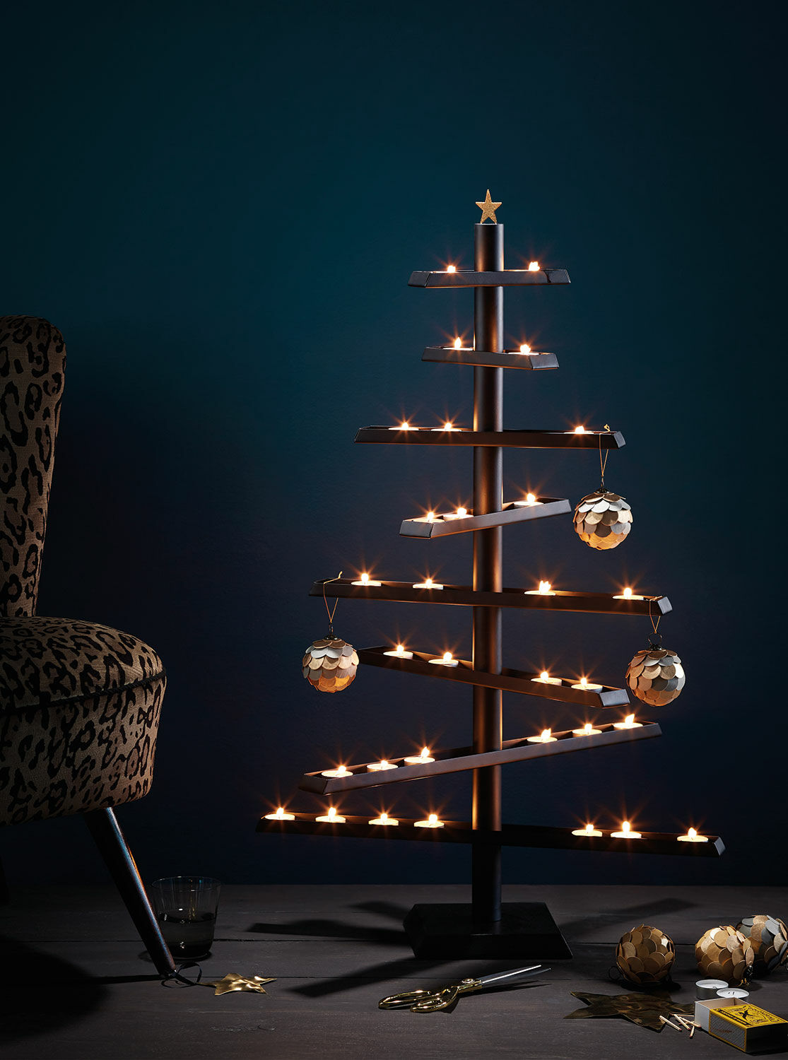 Christmas tree / light object "Soho" (without candles) by Philippi