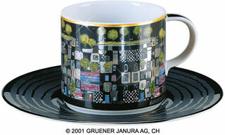 (913I) Artist's mug "ArtHouseVienna" by Friedensreich Hundertwasser