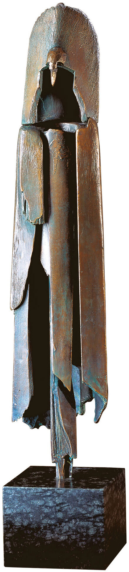 Skulptur "Der Schamane", Bronze von Dieter Finke