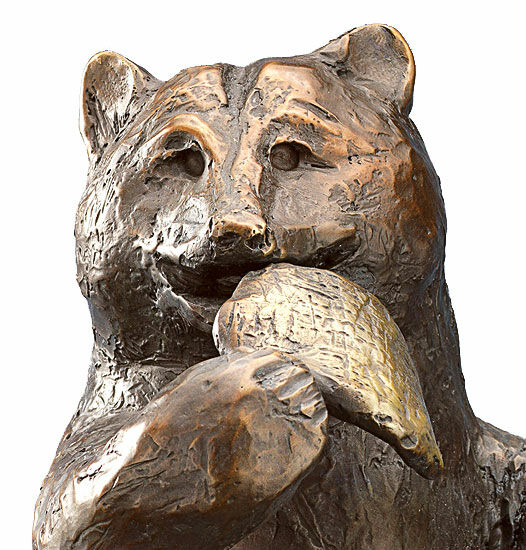 Sculpture "Honey Bear", bronze by Kurt Arentz