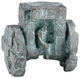 Skulptur "Häuserwagen", Bronze von Michael Jastram