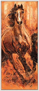 Triptych "Odjezd", zarámováno od Kerstin Tschech