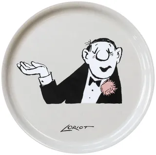 Holztablett "Der Conférencier" von Loriot