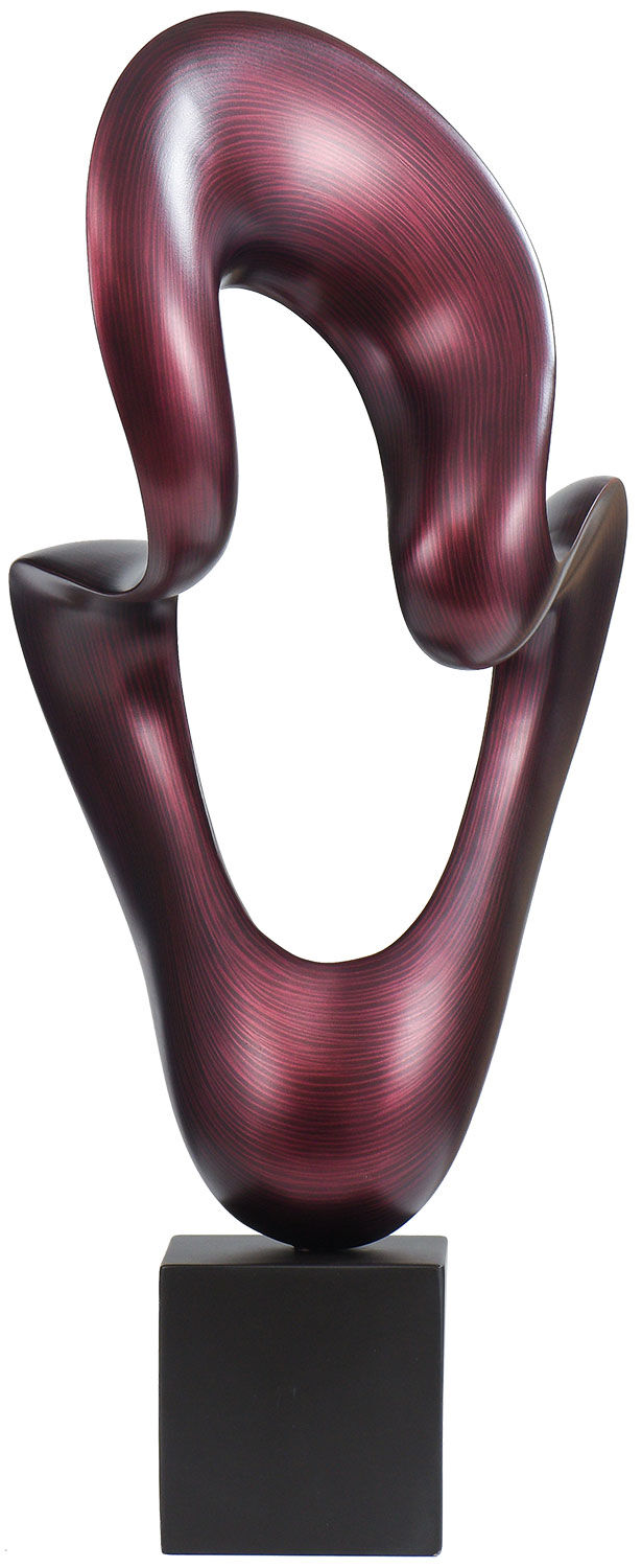 Sculptuur "Solar" (bordeaux matte versie), gegoten