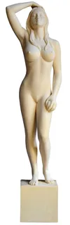 Holzskulptur "Il Bagno" (2026) (Original / Unikat)