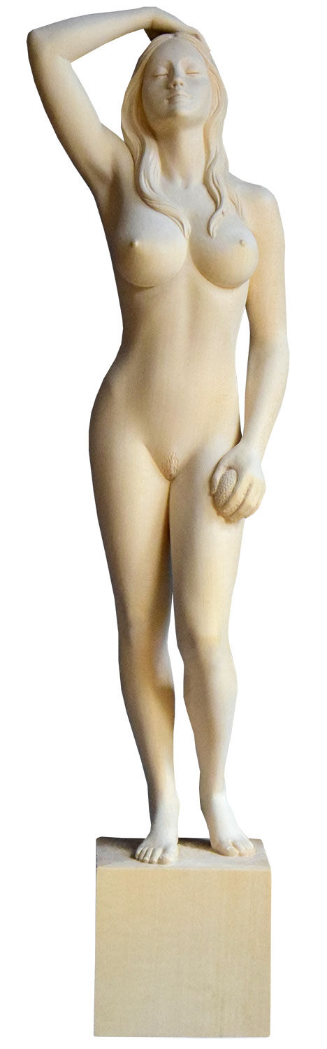 Wooden sculpture "Il Bagno" (2026) (Original / Unique piece) by Richard Senoner
