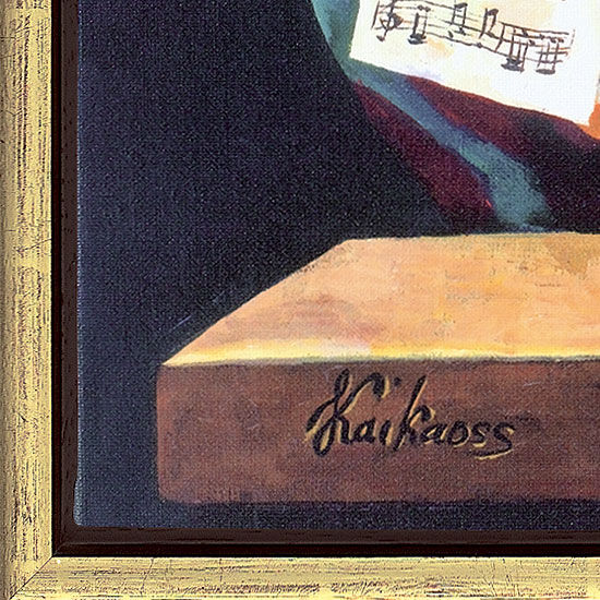 Bild "Die Übungsstunde" (2007), gerahmt von Kaikaoss