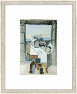 Bild "Tisch vor offenem Fenster, St. Raphael" (1939), gerahmt von Pablo Picasso