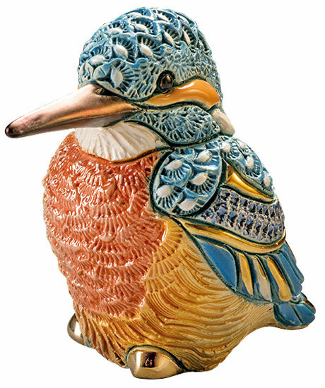 Figurine en céramique "Martin-pêcheur"