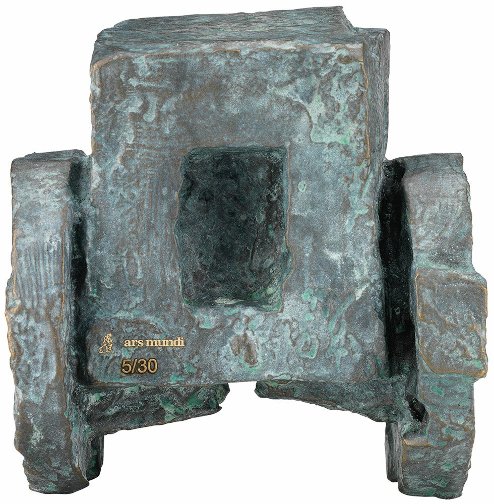 Skulptur "Husvogn", bronze von Michael Jastram
