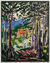 Bild "Sun-Nourished Trees" (2024) (Original / Unikat), gerahmt