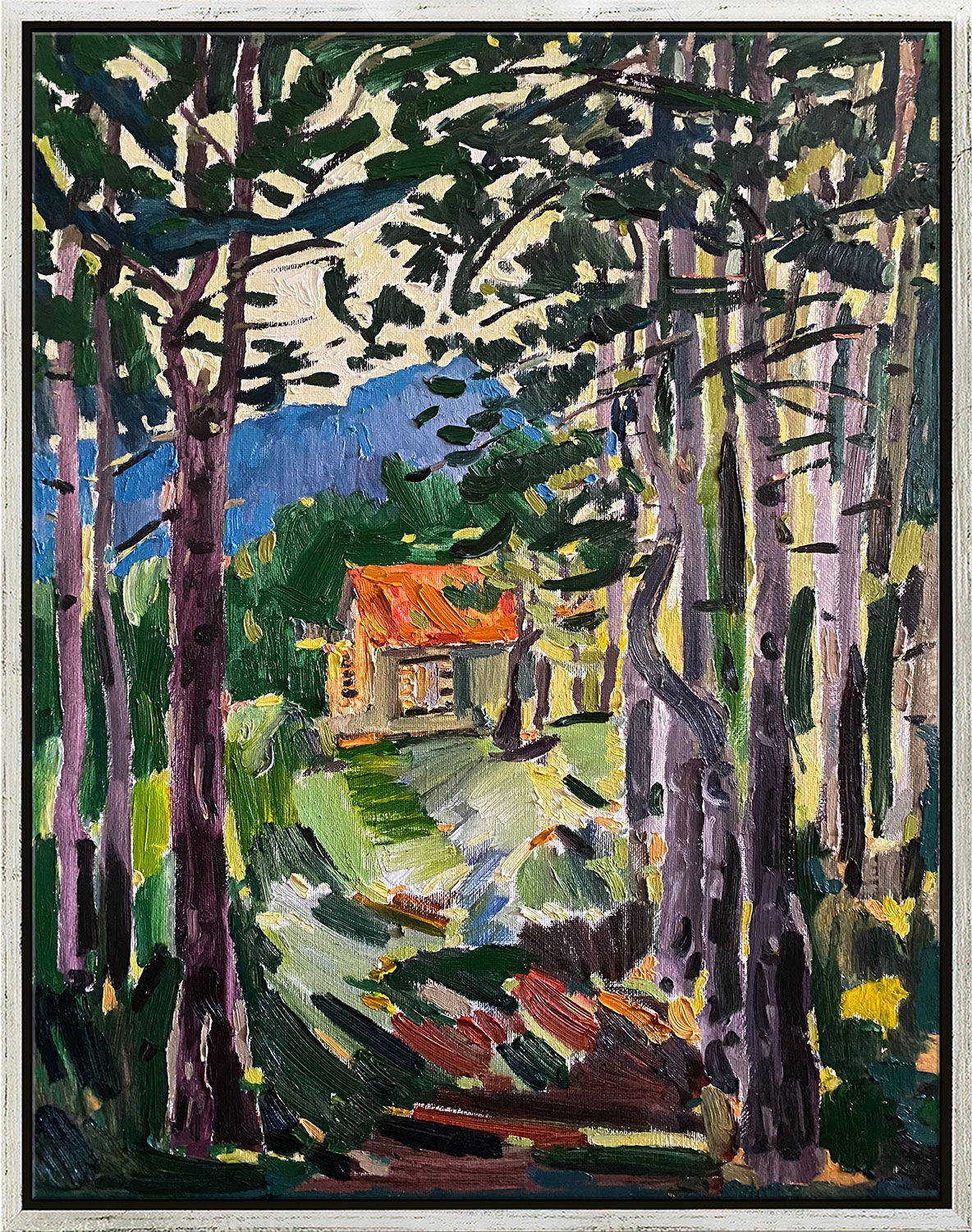 Bild "Sun-Nourished Trees" (2024) (Original / Unikat), gerahmt von Artan Shabani