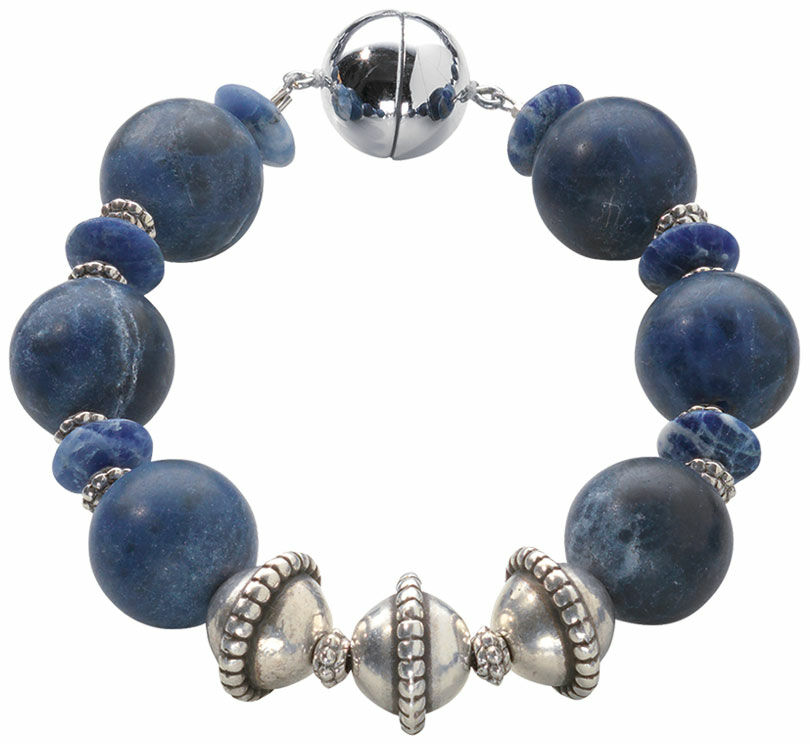 Bracelet de perles "Dark Blue" (bleu foncé)
