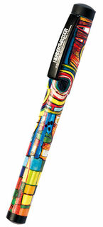 Kunstnerens Rollerball Pen efter (725) Klatten vokser i en urtepotte von Friedensreich Hundertwasser