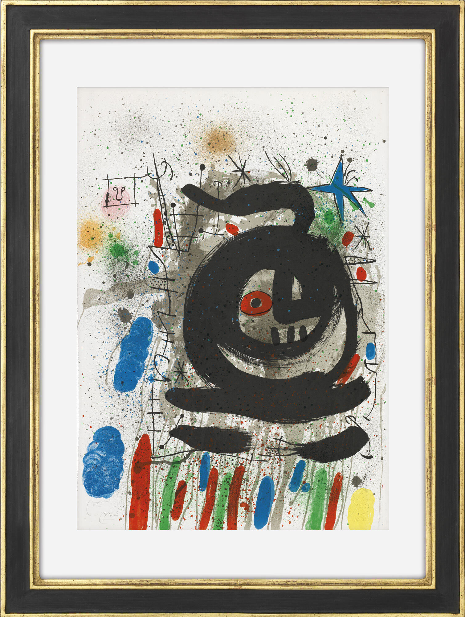 Picture "Composition pour Club 49, Barcelona" (1968) by Joan Miró