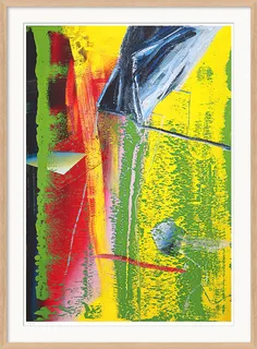 Tableau "Tableau abstrait" (1982), version naturelle encadrée.