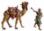 Krippenfiguren "Kamel stehend mit Pfleger", handbemalt