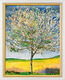Bild "Blühender Kirschbaum" (1905), gerahmt von Ferdinand Hodler