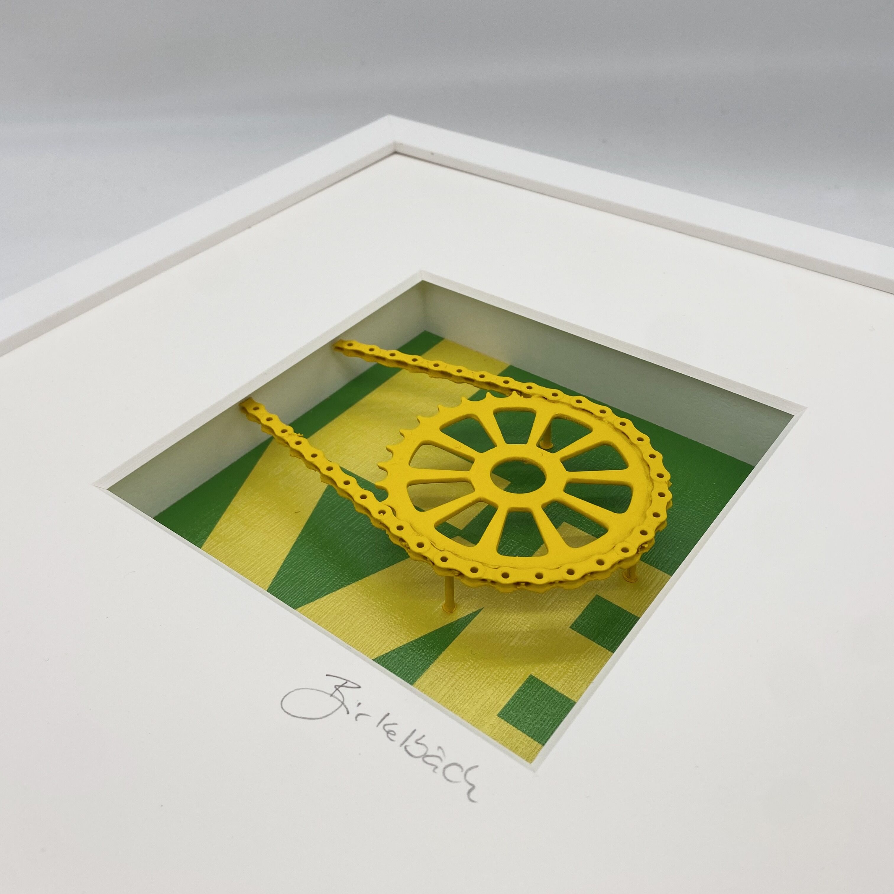 Quadro 3D "I Love my bicycle", incorniciato di Ralf Birkelbach