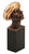 Escultura "Adán bien protegido", bronce sobre pedestal de mármol