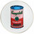 Porcelain plate "Coloured Campbells Soup Can" (pink/red)