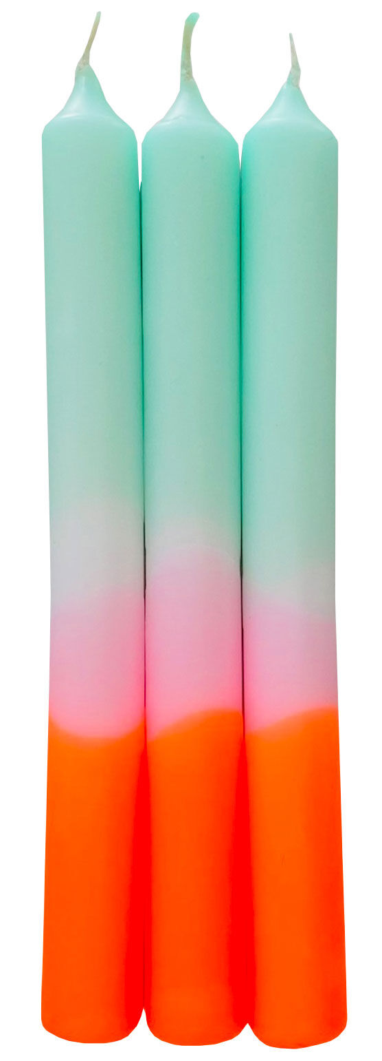Set of 3 stick candles "Spring Sorbet" by Pink Stories