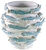 Vaso in ceramica "Seaside Wreath" con decorazione 3D a forma di pesce