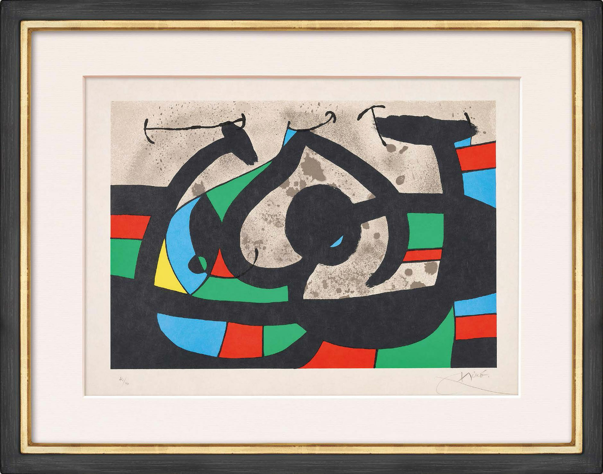 Tableau "Le lézard aux plumes d'or" (1971) von Joan Miró