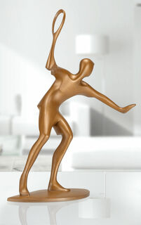 Skulptur "Tennisspieler", Bronze von Torsten Mücke