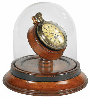 Viktorianische Uhr mit Glasglocke