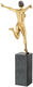 Sculpture "Freedom" (2021), bronze on marble pedestal by Leo Wirth