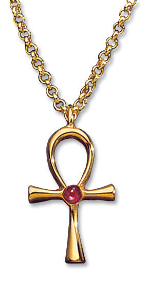 Pendant "Lucky Ankh Cross" with necklace