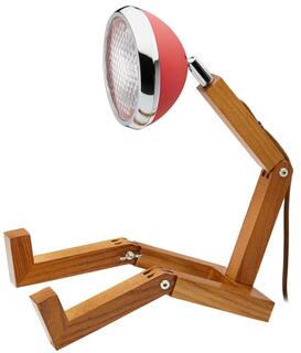 Flexible LED-Tischlampe "Mr. Wattson", rote Version