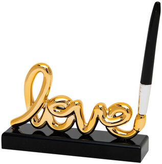 Rzeźba z napisem / obiekt dekoracyjny "Love Sign Gold", wersja mała