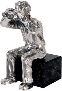 Skulptur "Gute Aussicht" (2006), Version versilbert von Ottmar Hörl